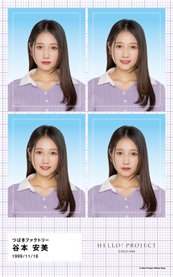 谷本安美(つばきファクトリー)『証明写真風ステッカー』〔25.02〕