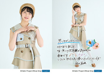 福田真琳 B2 タペストリー つばきファクトリー 新品 未開封 福田真琳(つばきファクトリー)「悲しみがとまらない」発売記念