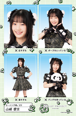 モーニング娘。関連生写真ファイル第二① 山﨑愛生(モーニング娘。'25)『証明写真風ステッカー NGバージョン』