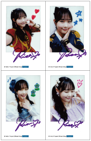 中本こまりチェキセット(バラ可) 入江里咲(Juice=Juice)「Crimson×Azureチェキセット」 チェキサイズ 4