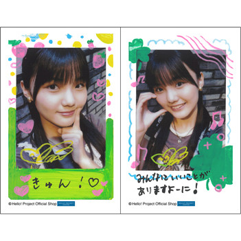 小花のん サイン入り チェキセット 長野桃羽(アンジュルム)「ひなフェス2026 臨時店販売 チェキセット