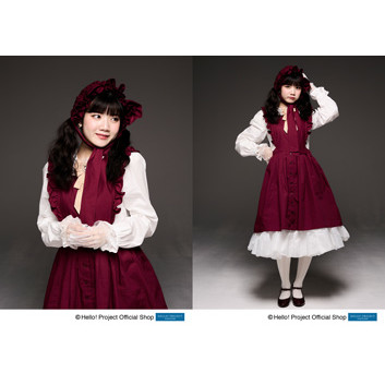 美品　アミティエ　極暖　厚手フリース　リボン装飾付きワインレッド　ガウチョパンツ 川嶋美楓(Juice=Juice)「Shopオリジナル 2025 Autumn」パート4 L判 2枚