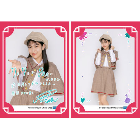 12月誕生日］川名凜(アンジュルム)『バースデーメッセージカード』
