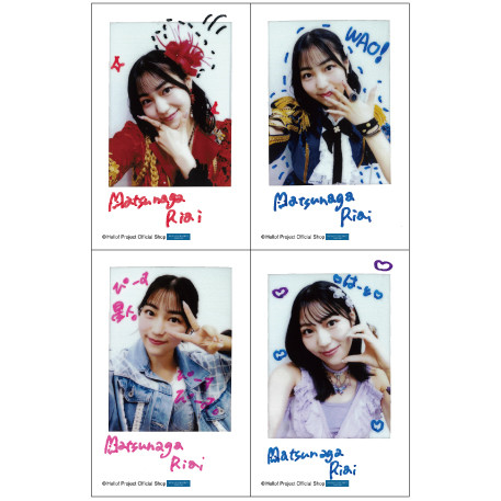 松永里愛(Juice=Juice)「Crimson×Azureチェキセット」 チェキサイズ 4