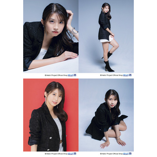 牧野真莉愛(モーニング娘。'23)「モーニング娘。ベストセレクション ～The 25周年～」発売記念パート3・4セット　L判 4枚　 ［1110-0129］