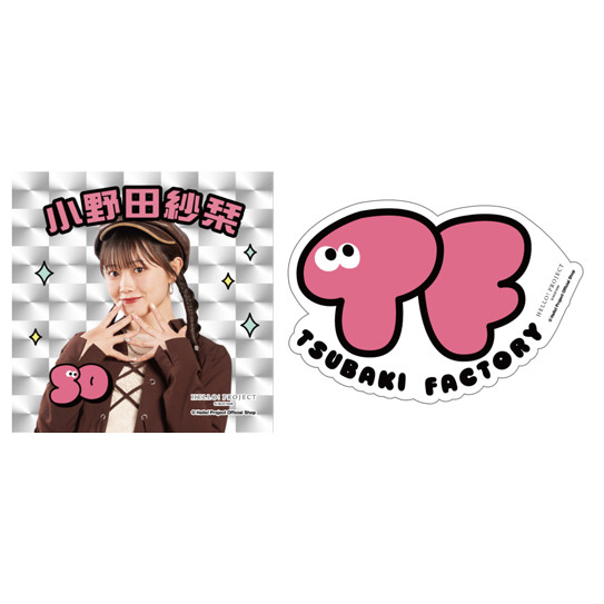 小野田紗栞(つばきファクトリー)『ステッカー 2枚セット』〔26.02〕